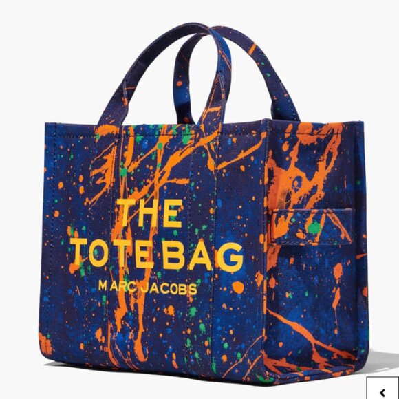 Marc Jacobs The Medium Splatter Paint Canvas Tote Bag - Picture 1 of 5